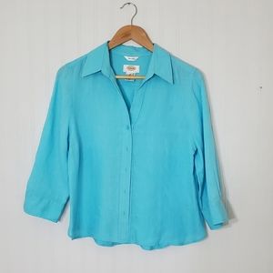 Talbots Irish Linen Top